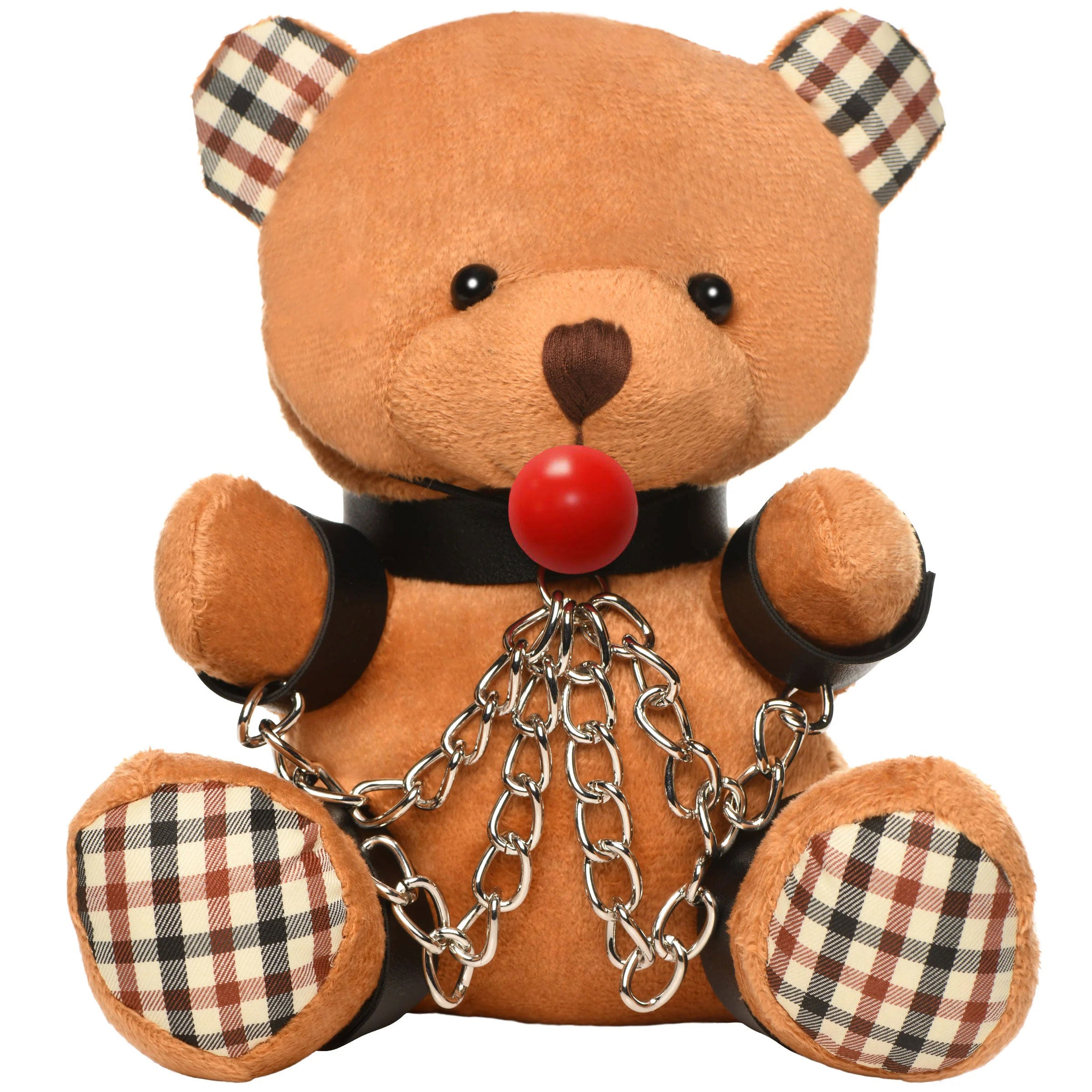 Gagged Teddy Bear Plush-Party Supplies-XR Brands Master Series-Andy's Adult World