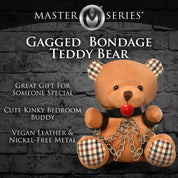 Gagged Teddy Bear Plush-Party Supplies-XR Brands Master Series-Andy's Adult World