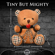 Gagged Teddy Bear Plush-Party Supplies-XR Brands Master Series-Andy's Adult World