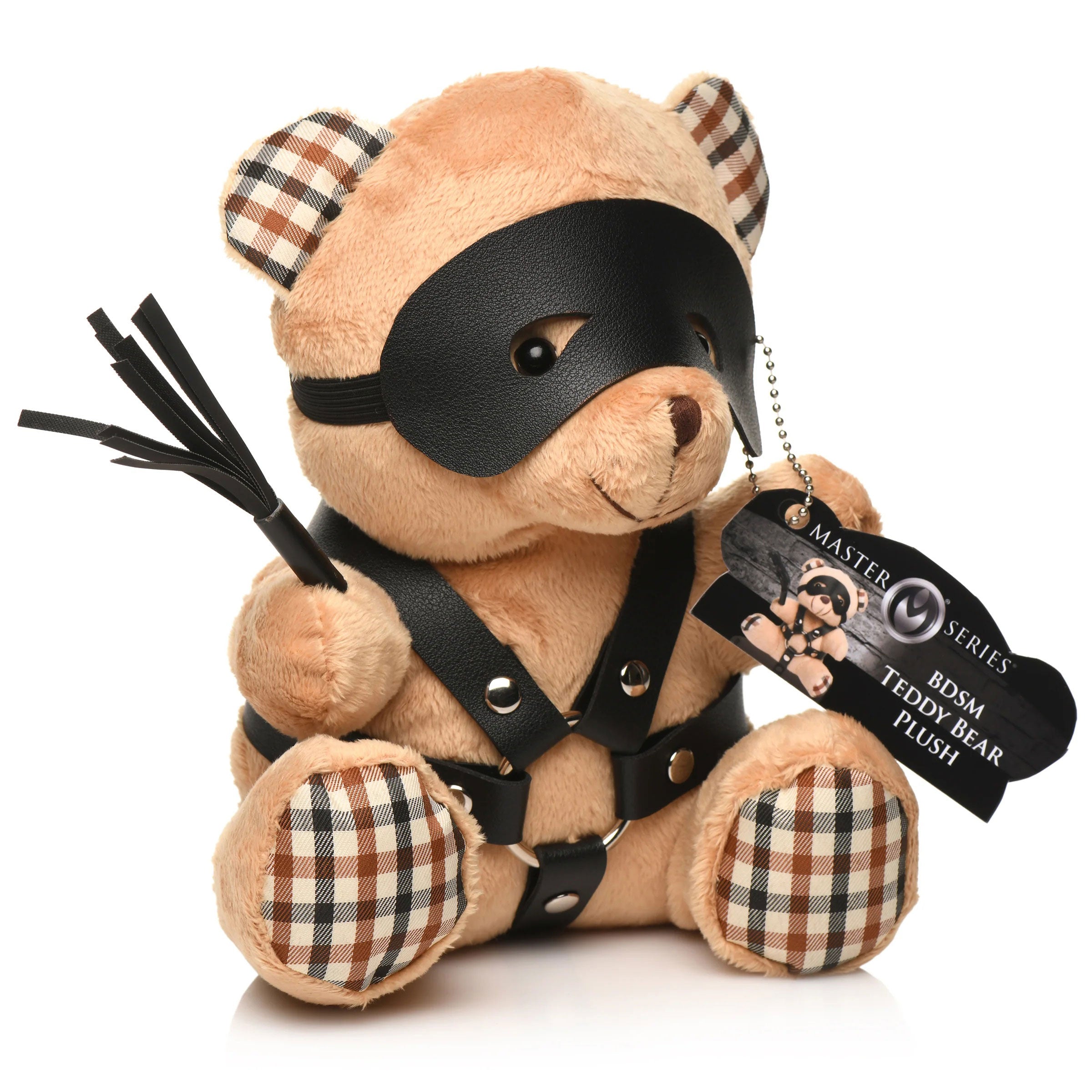 BDSM Teddy Bear Plush-Gag Gifts & Novelties-XR Brands Master Series-Andy's Adult World