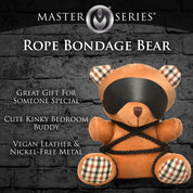 Rope Teddy Bear Plush-Gag Gifts & Novelties-XR Brands Master Series-Andy's Adult World