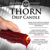 Thorn Drip Candle - Red-Candles-XR Brands Master Series-Andy's Adult World