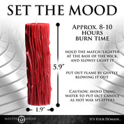 Thorn Drip Candle - Red-Candles-XR Brands Master Series-Andy's Adult World