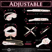 Pink Kitty Bondage Set - White/pink-Bondage & Fetish Toys-XR Brands Master Series-Andy's Adult World