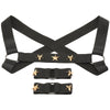Star Boy Male Chest Harness With Arm Bands - Large/xlarge - Black-Harnesses & Strap-Ons-XR Brands Master Series-Andy's Adult World