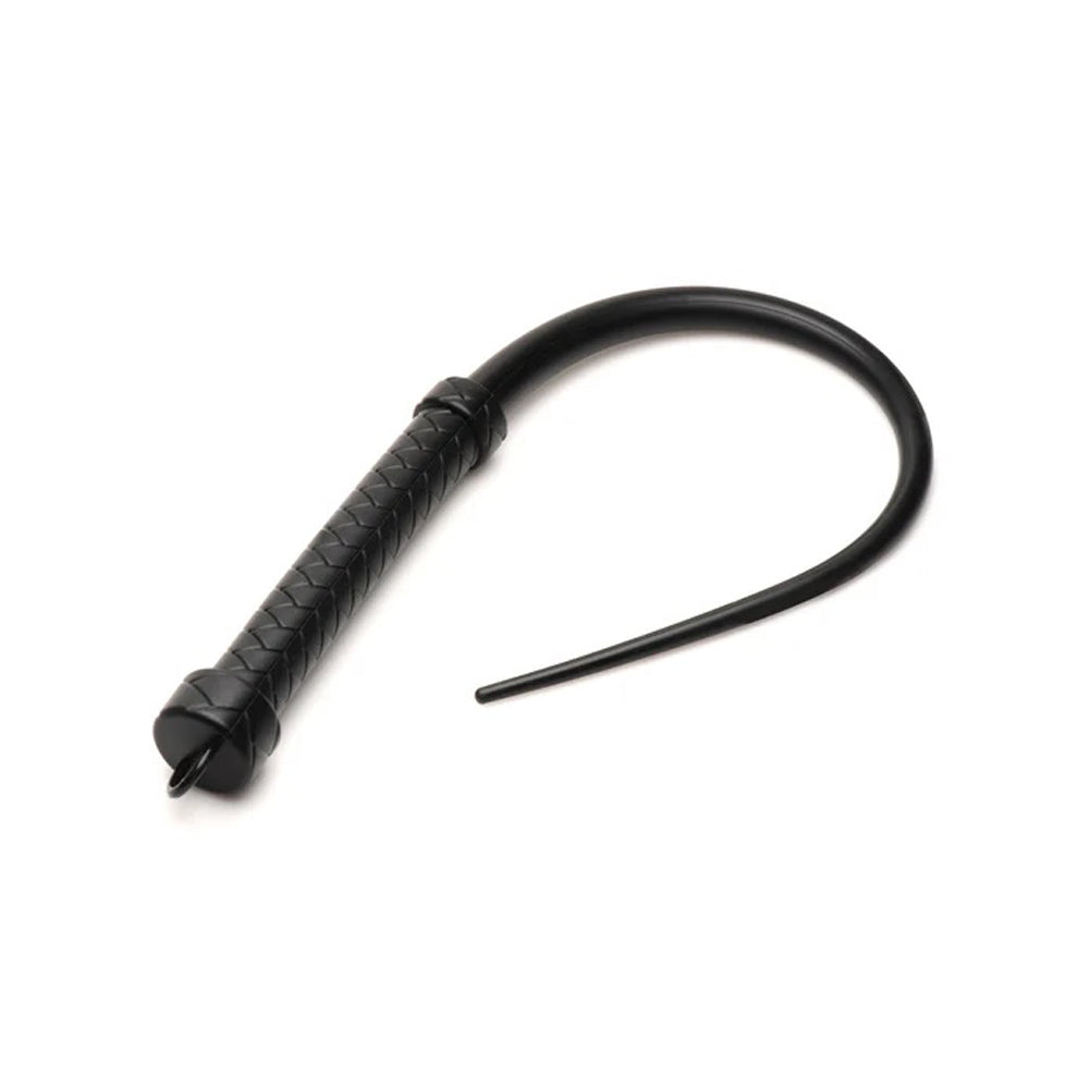 Viper Tail Silicone Whip - Black-Bondage & Fetish Toys-XR Brands-Andy's Adult World