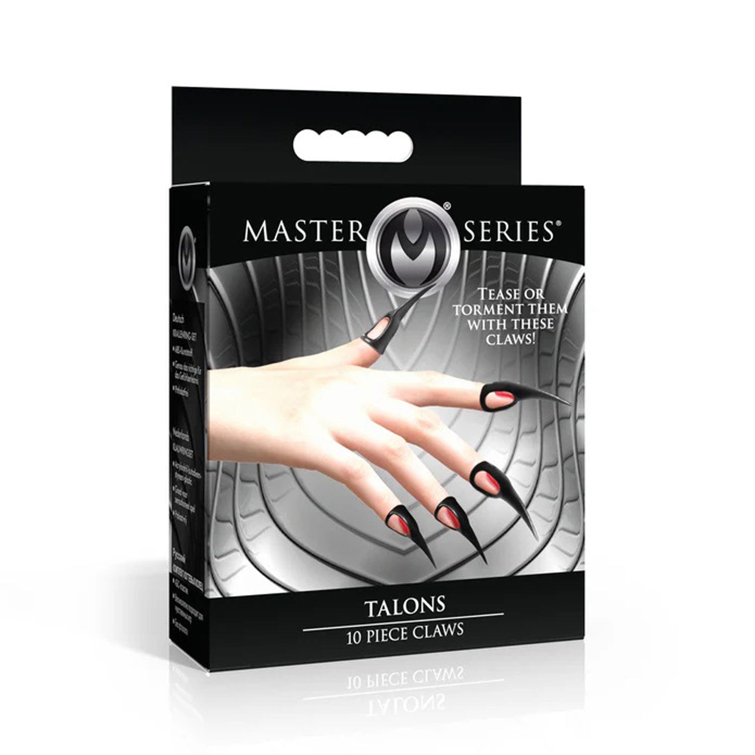 Talons 10 Piece Claws - Black-Bondage & Fetish Toys-XR Brands Master Series-Andy's Adult World