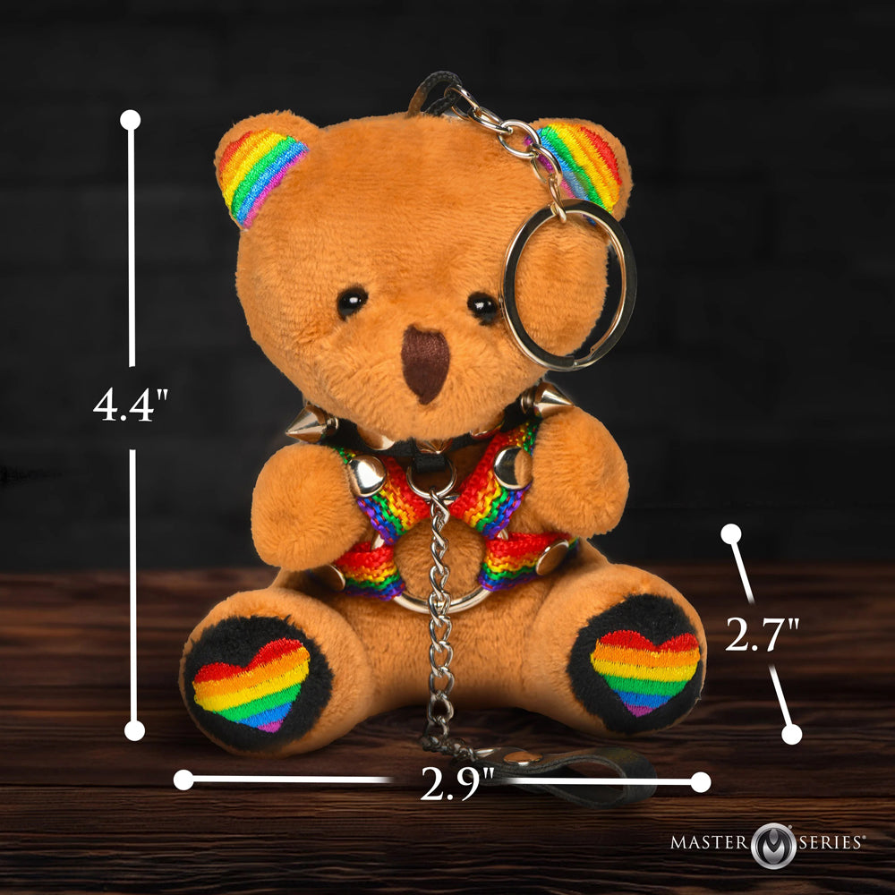 Pride Bear Keychain-Gag Gifts & Novelties-XR Brands-Andy's Adult World