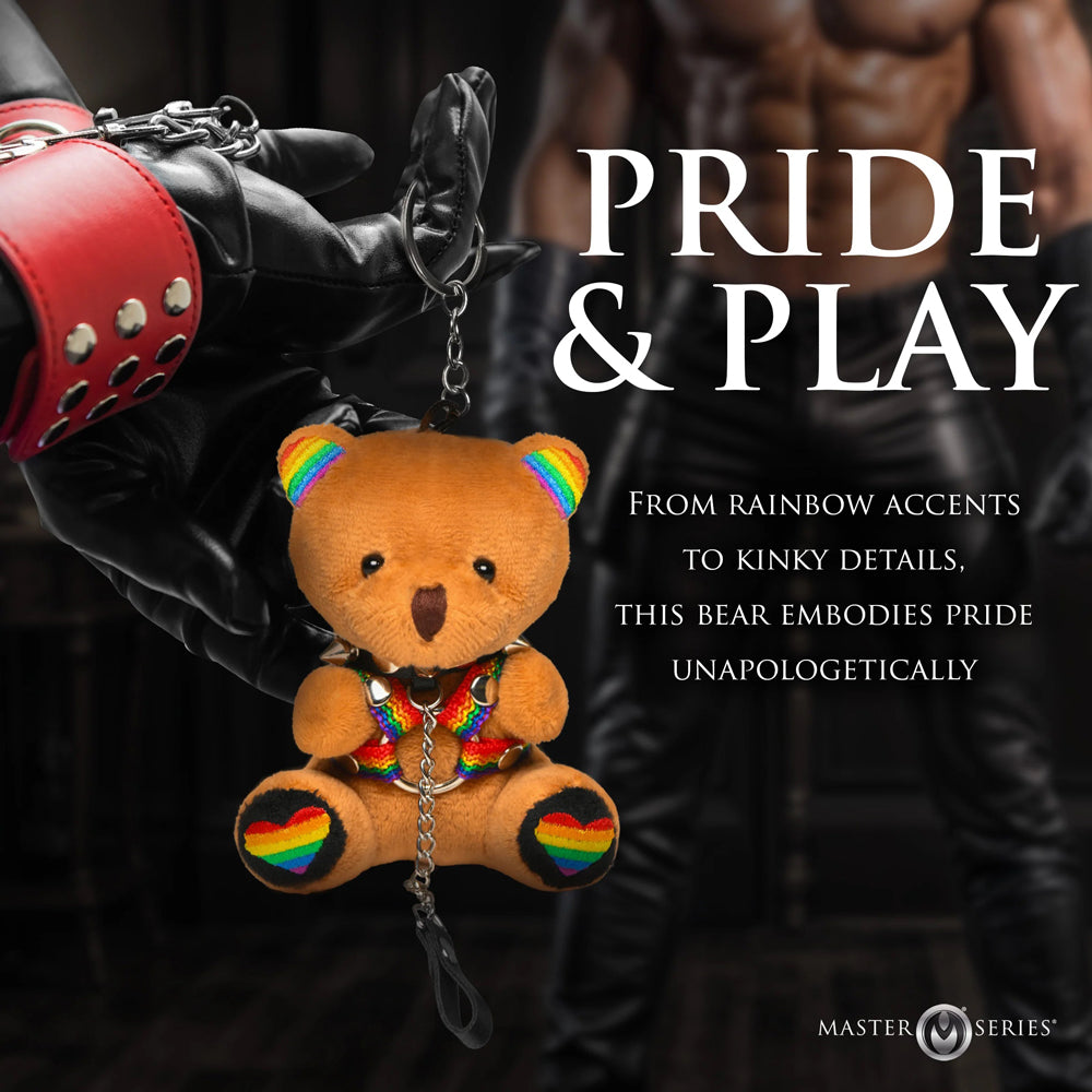 Pride Bear Keychain-Gag Gifts & Novelties-XR Brands-Andy's Adult World