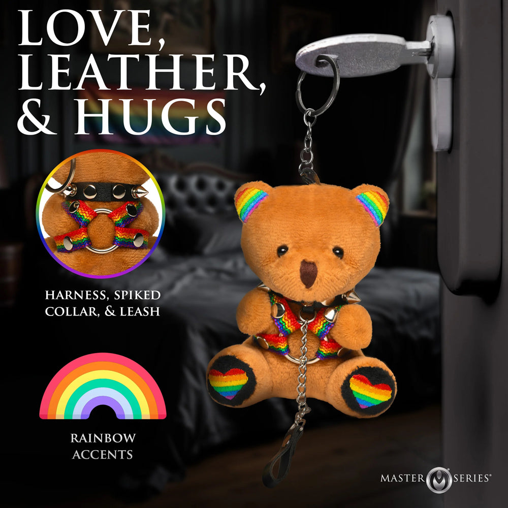 Pride Bear Keychain-Gag Gifts & Novelties-XR Brands-Andy's Adult World