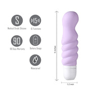 Chloe Silicone Twissty Mini Vibe - Purple-Vibrators-Maia Toys-Andy's Adult World