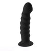Kendall Silicone Dong Swirled Satin Finish - Black-Dildos & Dongs-Maia Toys-Andy's Adult World