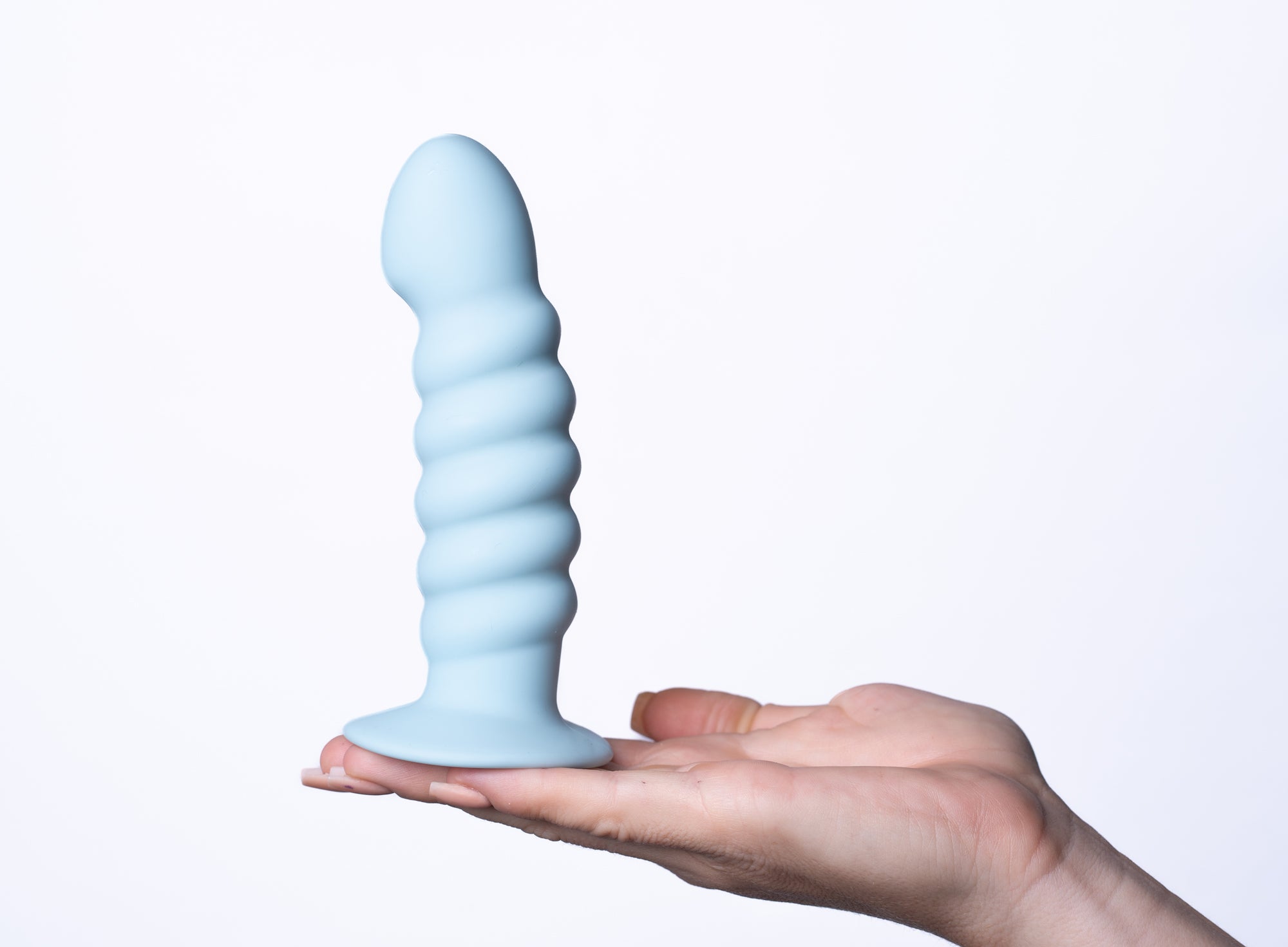 Paris Silicone Ribbed Dong - Blue-Dildos & Dongs-Maia Toys-Andy's Adult World