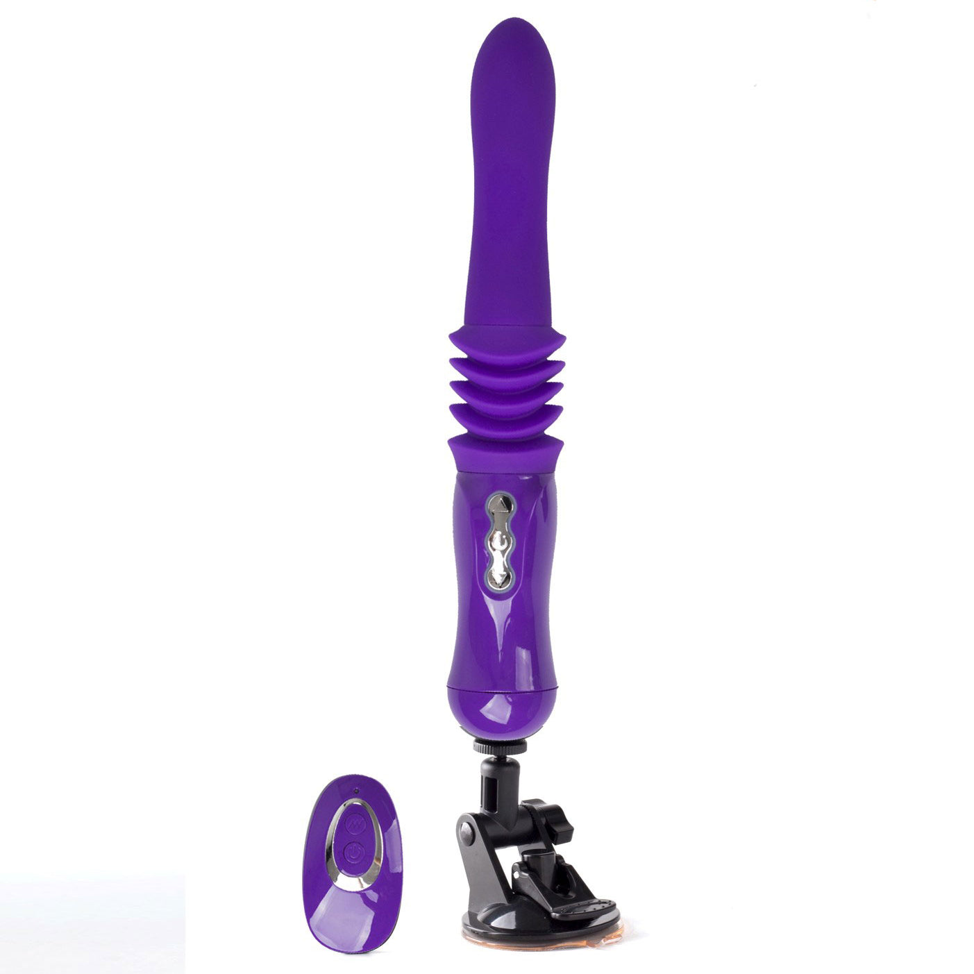 Monroe USB Rechargeable Silicone Thrusting Portable Love Machine - Purple-Vibrators-Maia Toys-Andy's Adult World