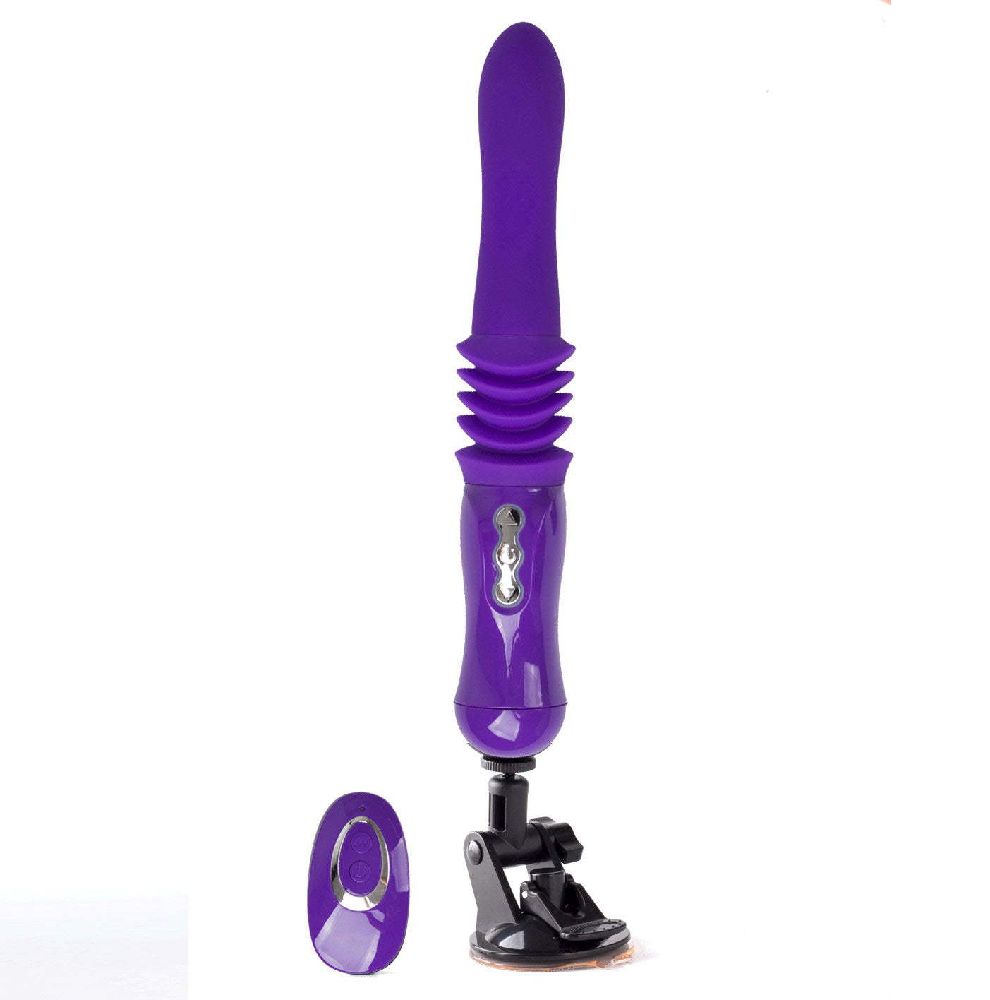 Monroe USB Rechargeable Silicone Thrusting Portable Love Machine - Purple-Vibrators-Maia Toys-Andy's Adult World