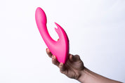 Leah USB Rechargeable Silicone 10-Function Rabbit Vibrator - Pink-Vibrators-Maia Toys-Andy's Adult World