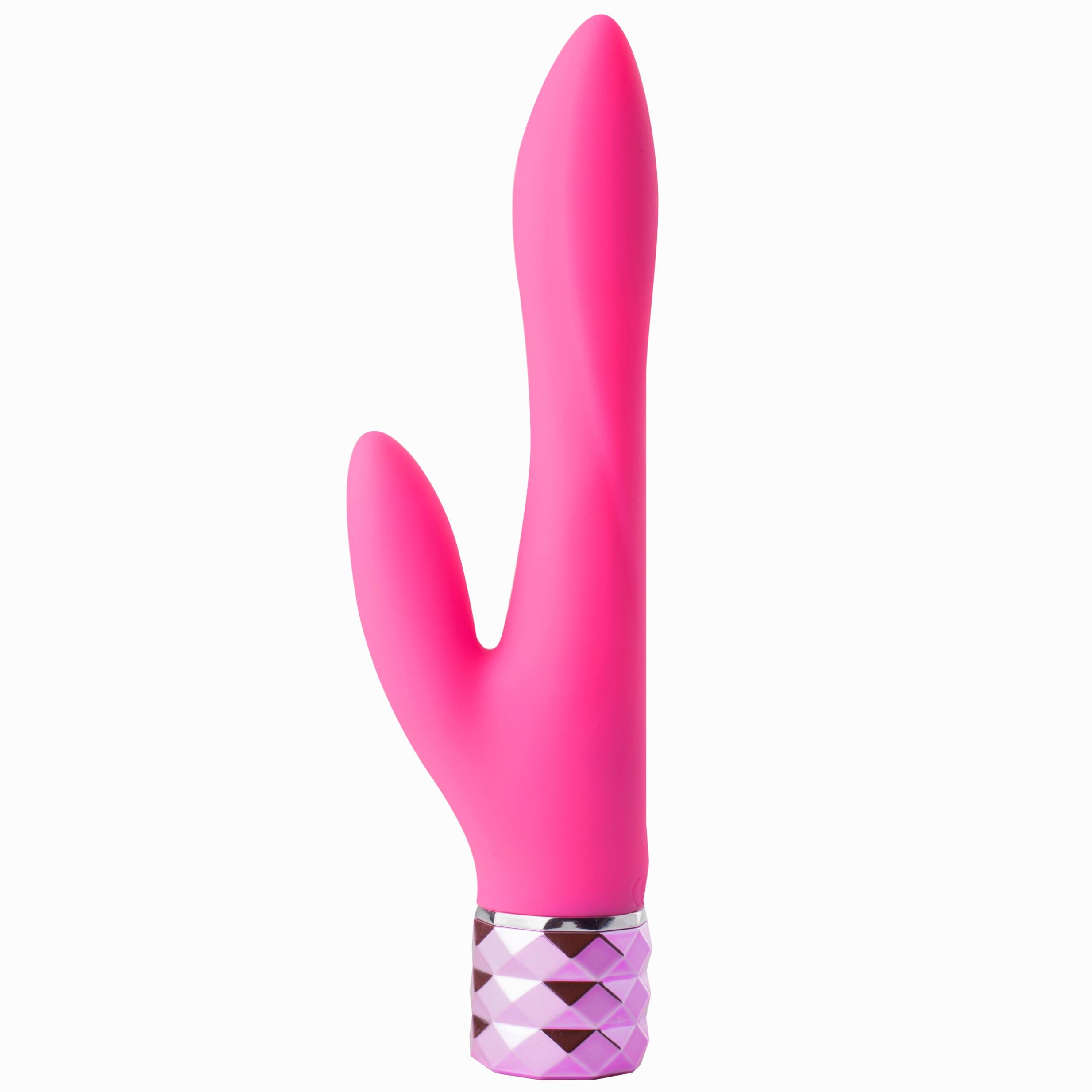 Victoria Crystal Gem Dual Vibrator - Pink-Vibrators-Maia Toys-Andy's Adult World