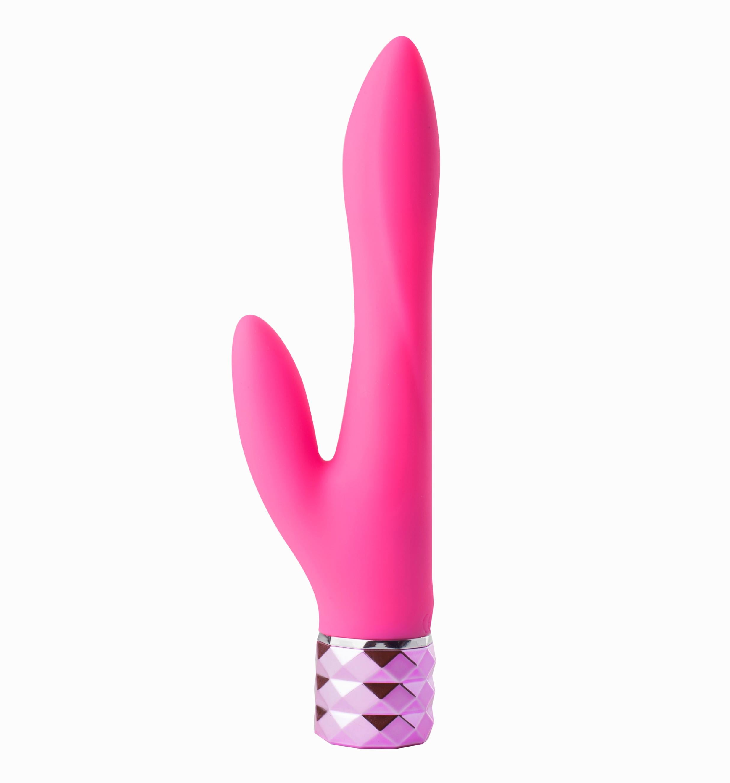 Victoria Crystal Gem Dual Vibrator - Pink-Vibrators-Maia Toys-Andy's Adult World