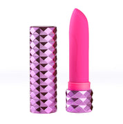 Roxie Crystal Gem Lipstick Bullet Vibrator - Pink-Vibrators-Maia Toys-Andy's Adult World