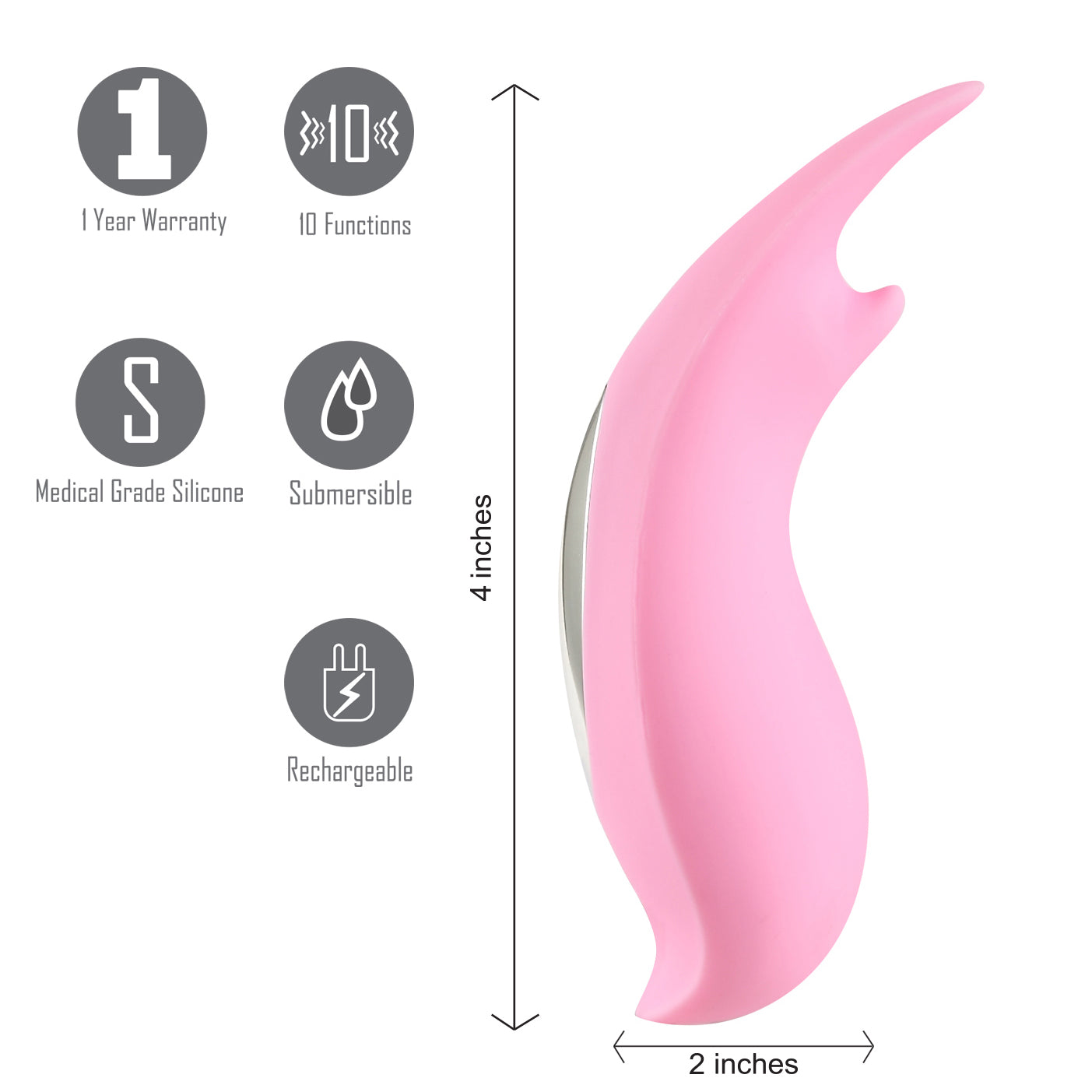 Sera Clitoral Lay-on Bullet Vibrator - Pink-Vibrators-Maia Toys-Andy's Adult World