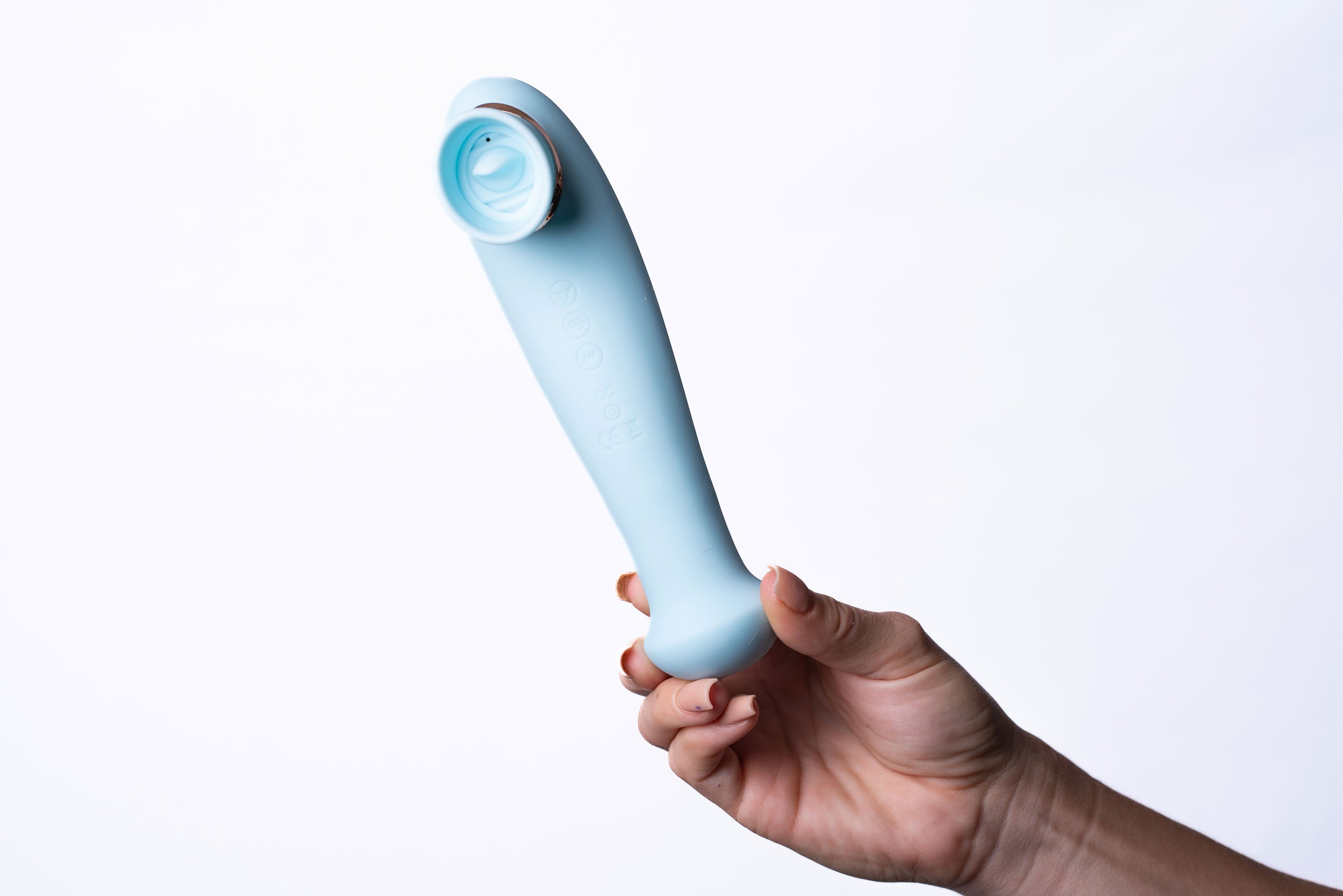 Destiny 15-Function Rechargeable Vibrating - Suction Wand - Blue-Vibrators-Maia Toys-Andy's Adult World