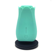 Tulip Pro 15-Function Suction Vibe With Wireless Charging - Teal Blue-Vibrators-Maia Toys-Andy's Adult World