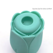 Tulip Pro 15-Function Suction Vibe With Wireless Charging - Teal Blue-Vibrators-Maia Toys-Andy's Adult World