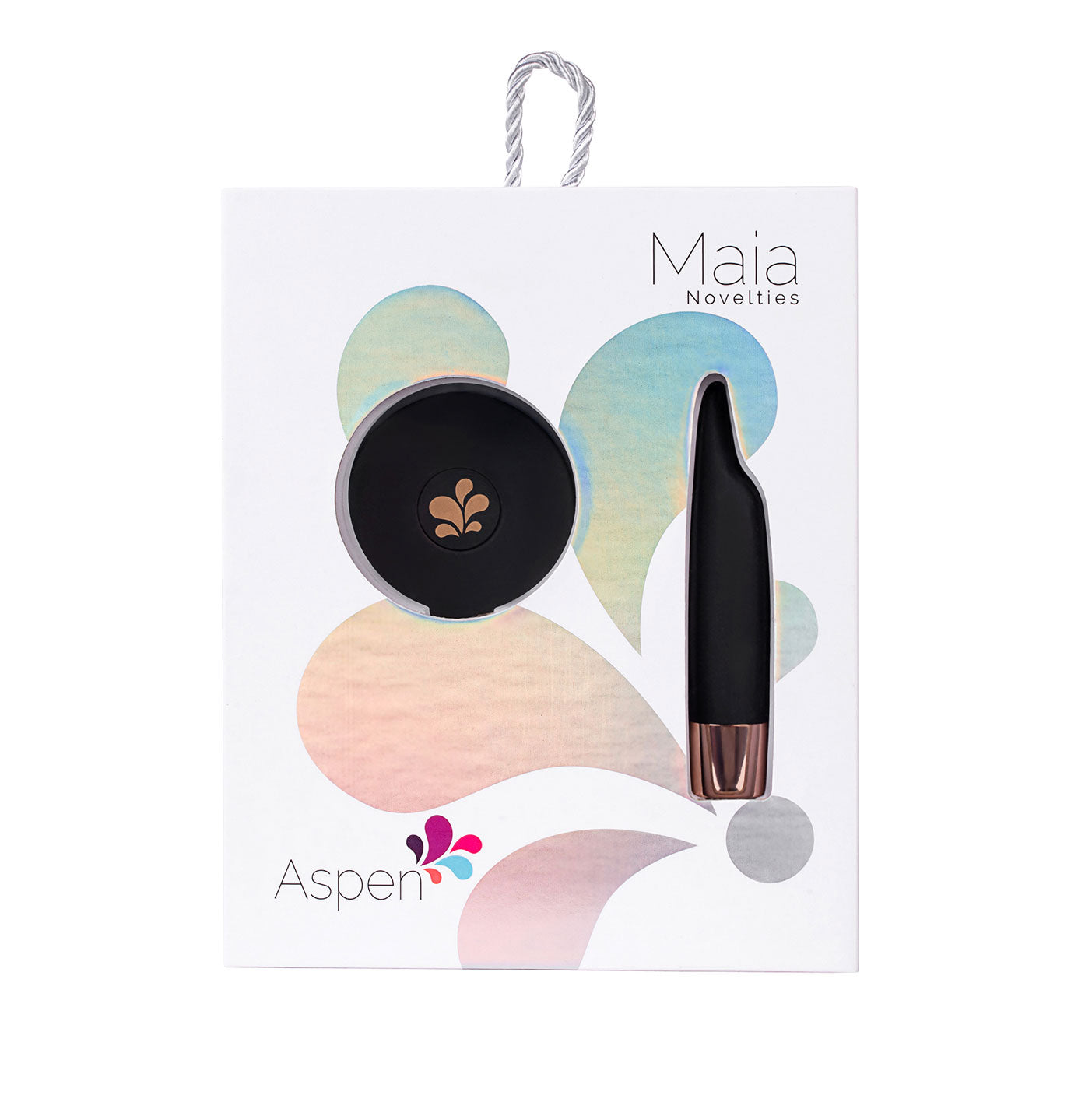 Aspen 15-Function Rechargeable Wireless Flickering Tip Vibrator - Black-Vibrators-Maia Toys-Andy's Adult World