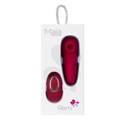 Remi 15-Function Rechargeable Remote Control Suction Panty Vibe - Red-Vibrators-Maia Toys-Andy's Adult World