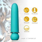 Jaguar Fiercely Powerful - Blue-Vibrators-Maia Toys-Andy's Adult World