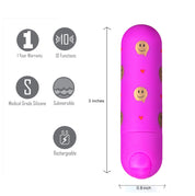 Giggly Super Charged Mini Bullet - Pink-Vibrators-Maia Toys-Andy's Adult World