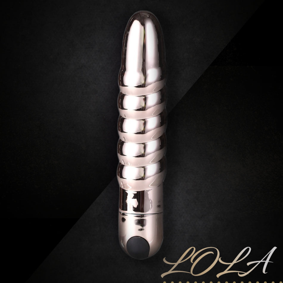 Lola 10 Function Vibrating Twisty Bullet - Rose Gold-Vibrators-Maia Toys-Andy's Adult World