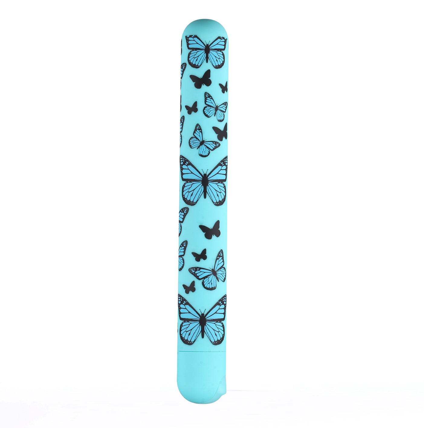 Monarch X-Long Butterfly Print Bullet - Blue-Vibrators-Maia Toys-Andy's Adult World