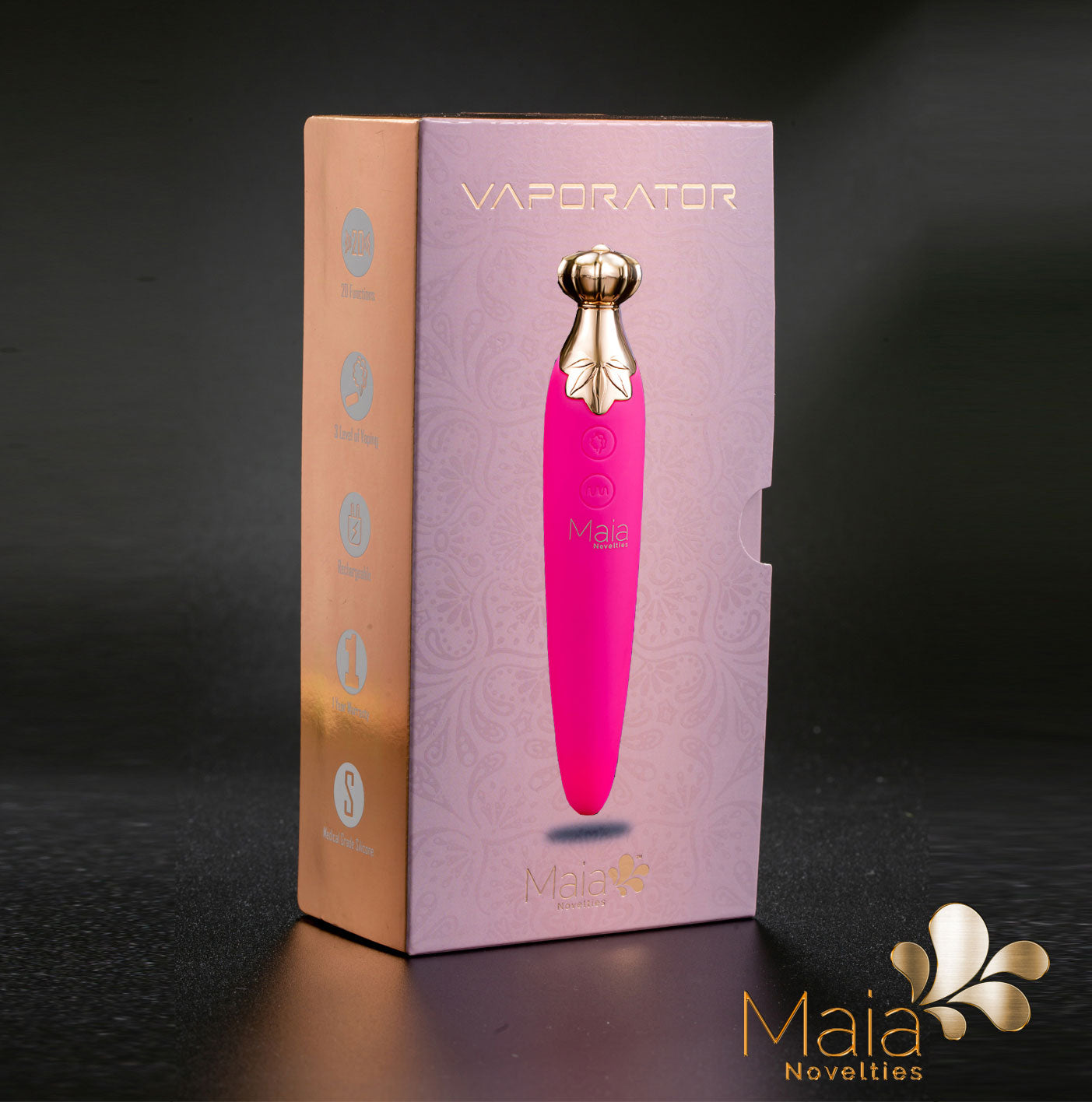 Vaporator Silicone Vibrator 420 Series - Pink-Vibrators-Maia Toys-Andy's Adult World