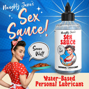 Naughty Jane's Sex Sauce Natural Lubricant 8oz-Lubricants Creams & Glides-XR Naughty Jane's-Andy's Adult World