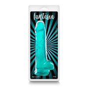 Fantasia - Ballsy 7.5 Inch - Teal-Dildos & Dongs-nsnovelties-Andy's Adult World