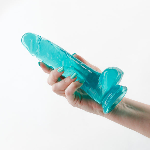 Fantasia - Ballsy 7.5 Inch - Teal-Dildos & Dongs-nsnovelties-Andy's Adult World