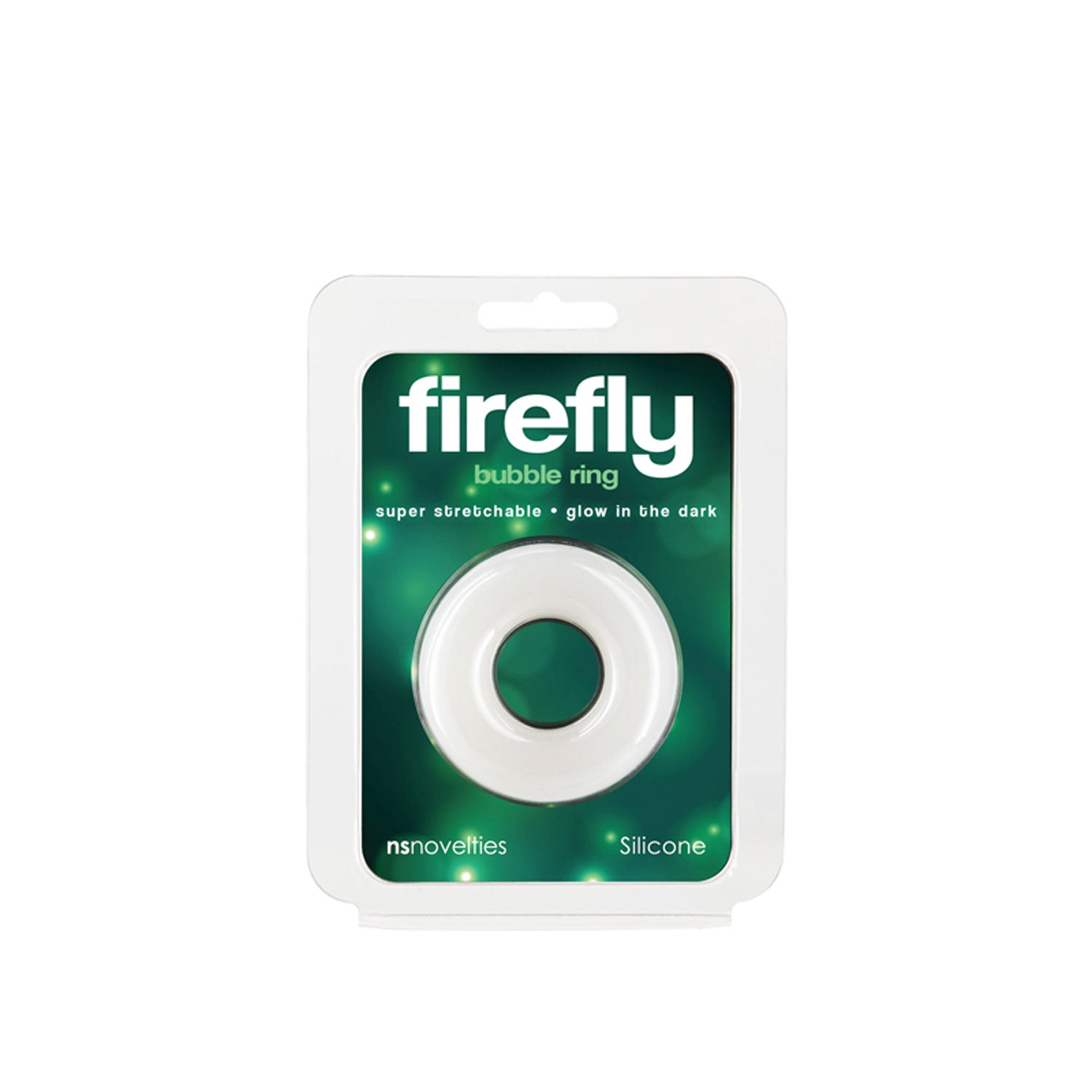 Firefly - Bubble Ring - Medium - White-Cockrings-nsnovelties-Andy's Adult World