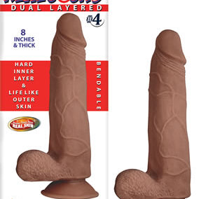 Realcocks Dual Layered #4 - Brown-Dildos & Dongs-Nasstoys-Andy's Adult World