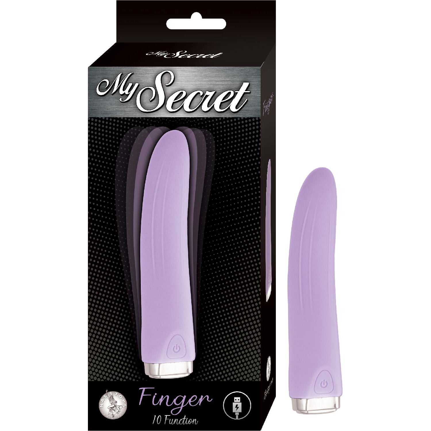 My Secret Finger - Purple-Vibrators-Nasstoys-Andy's Adult World