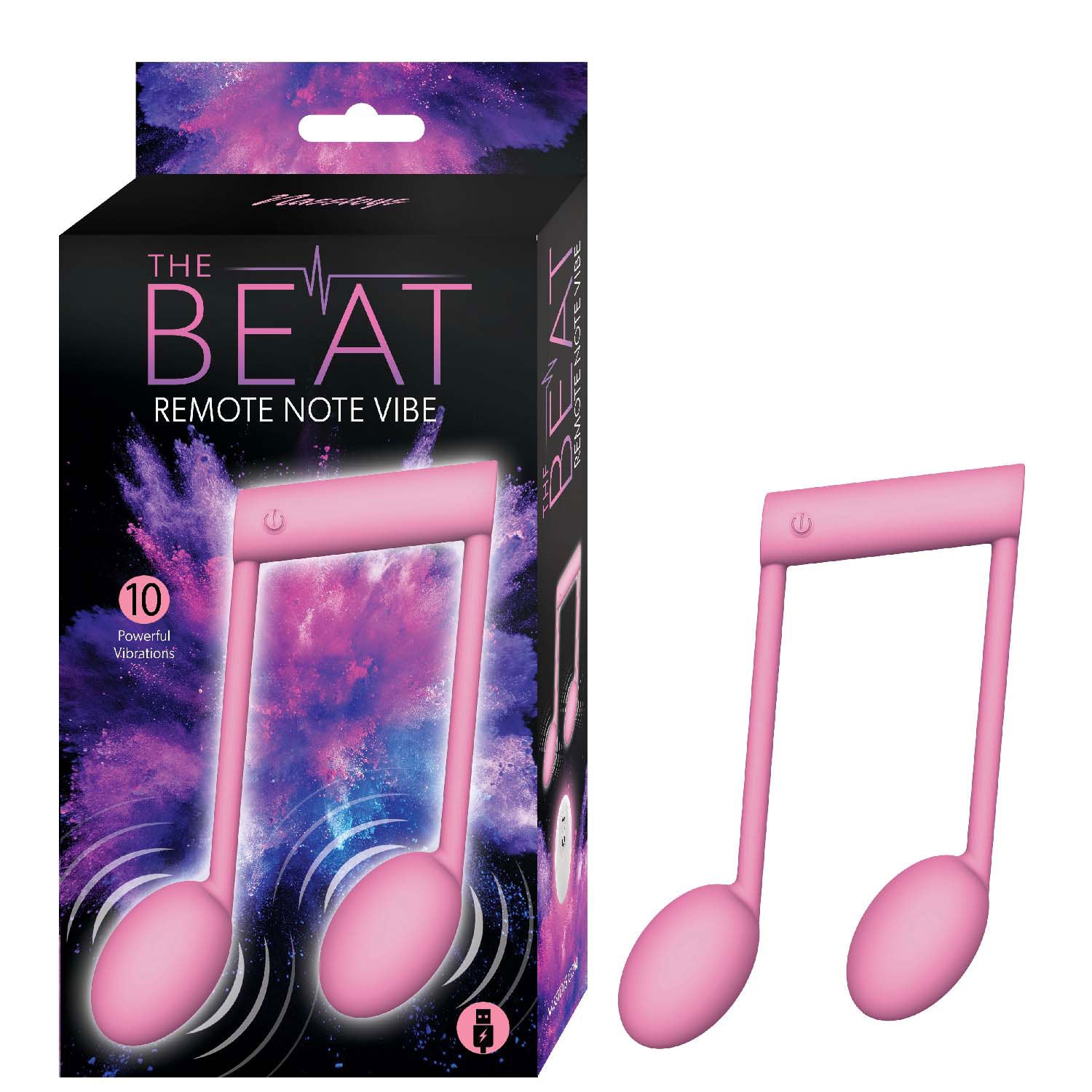 The Beat Remote Note Vibe - Pink-Vibrators-Nasstoys-Andy's Adult World