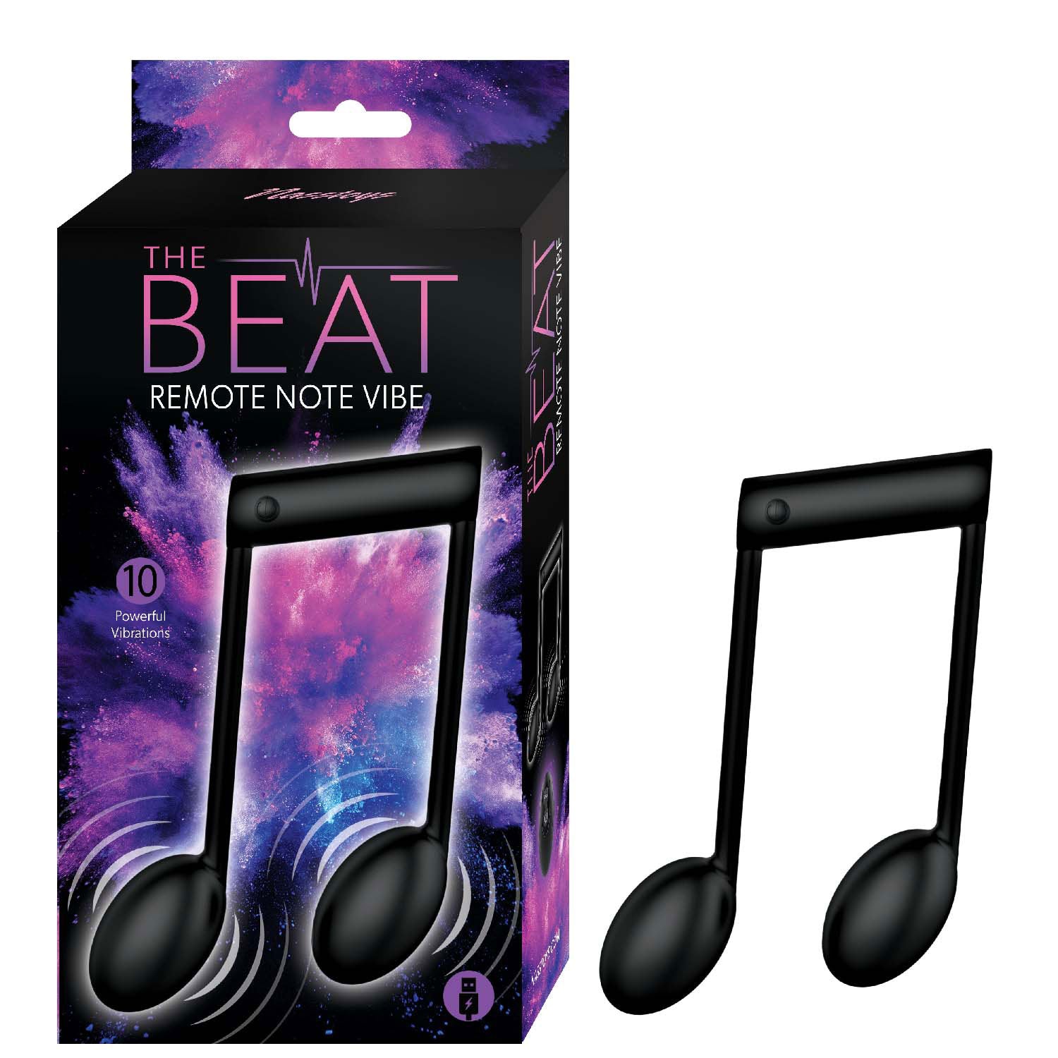 The Beat Remote Note Vibe - Black-Vibrators-Nasstoys-Andy's Adult World