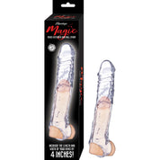 Magical Penis Extender and Ball Strap 7.5" - Clear-Penis Extension & Sleeves-Nasstoys-Andy's Adult World