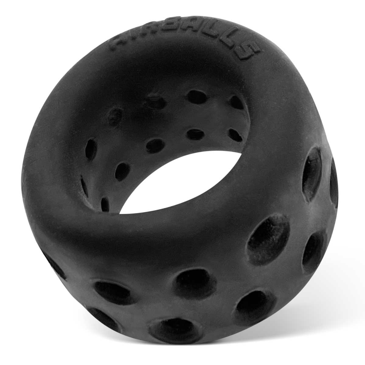 Airballs Air-Lite Vented Ball Stretcher - Black Ice-Cockrings-Oxballs-Andy's Adult World