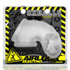 Airlock Electro Air-Lite Vented Chastity With Two 4mm Contacts - Clear Ice-Cockrings-Oxballs-Andy's Adult World