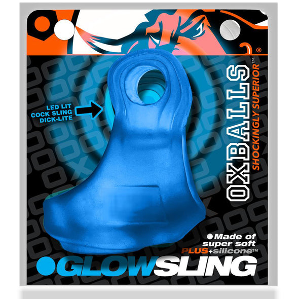 Glowsling Cocksling Led - Blue Ice-Cockrings-Oxballs-Andy's Adult World