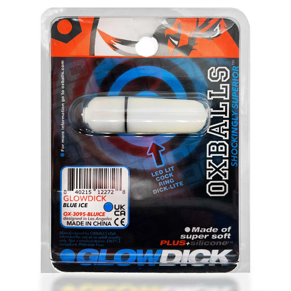 Glowdick Cockring With Led - Blue Ice-Cockrings-Oxballs-Andy's Adult World