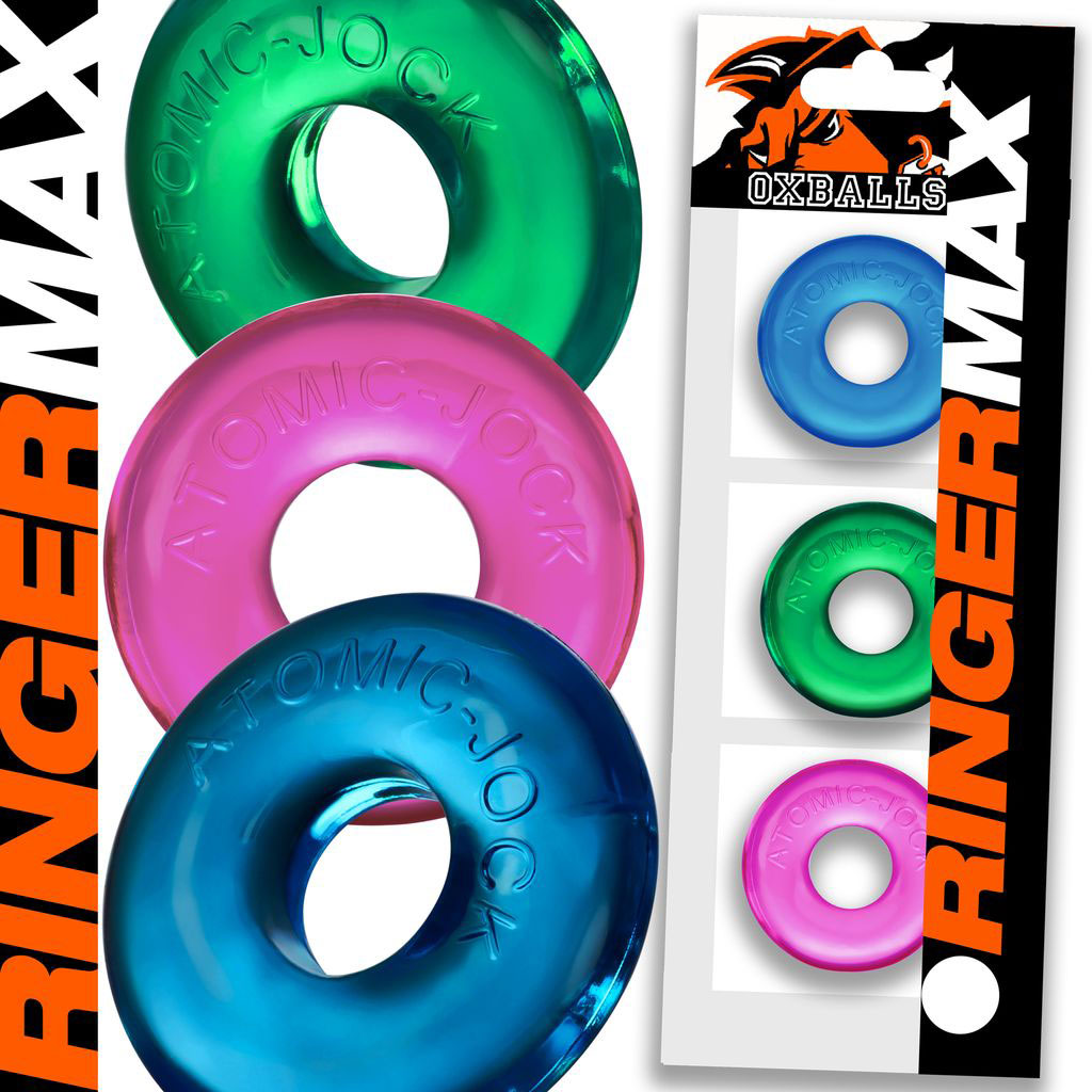 Ringer Max 3-Pack - Neon-Cockrings-Oxballs-Andy's Adult World