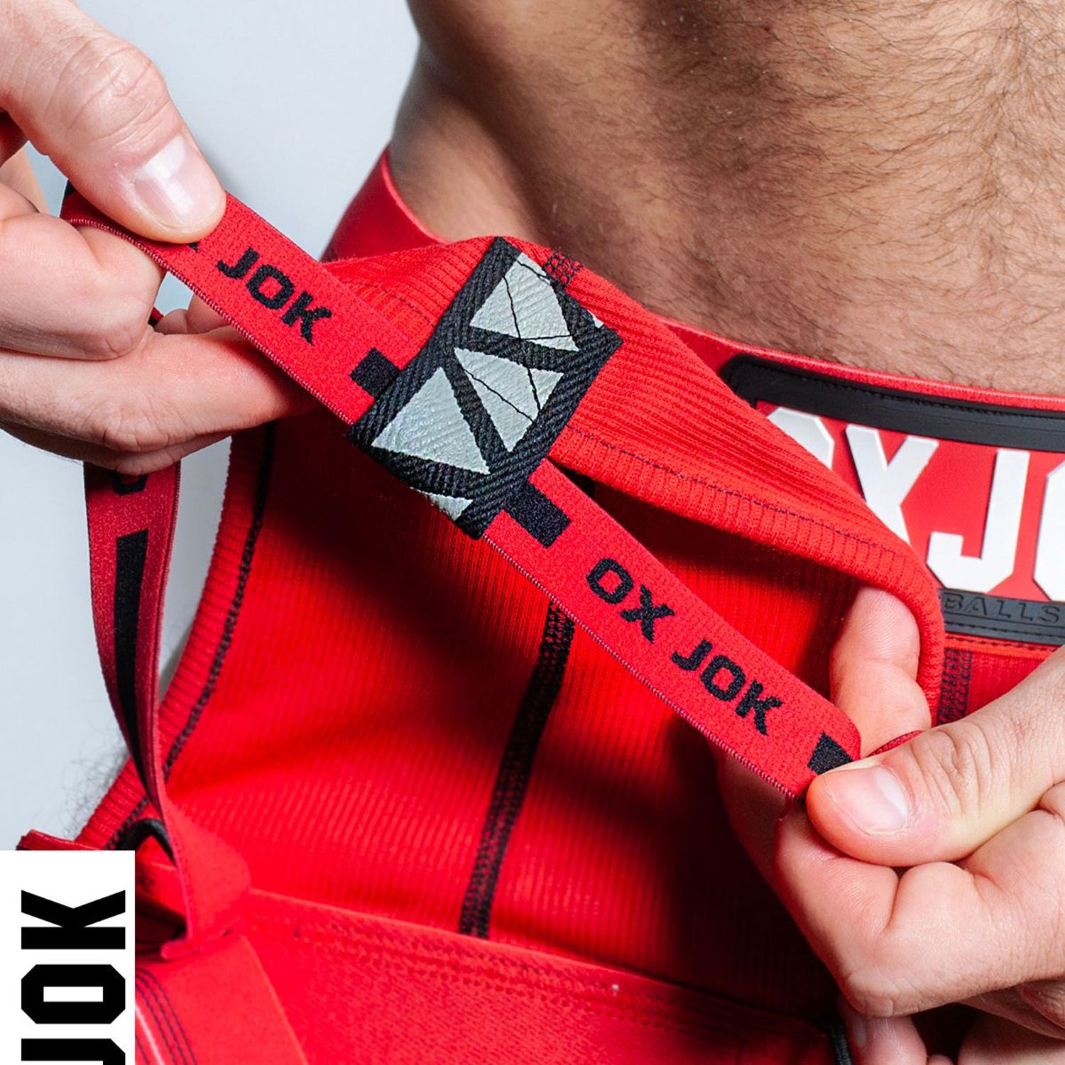 Slingjock Upthrust Slider-Strap Jock Red Hot Small-Lingerie & Sexy Apparel-OXJok-Andy's Adult World