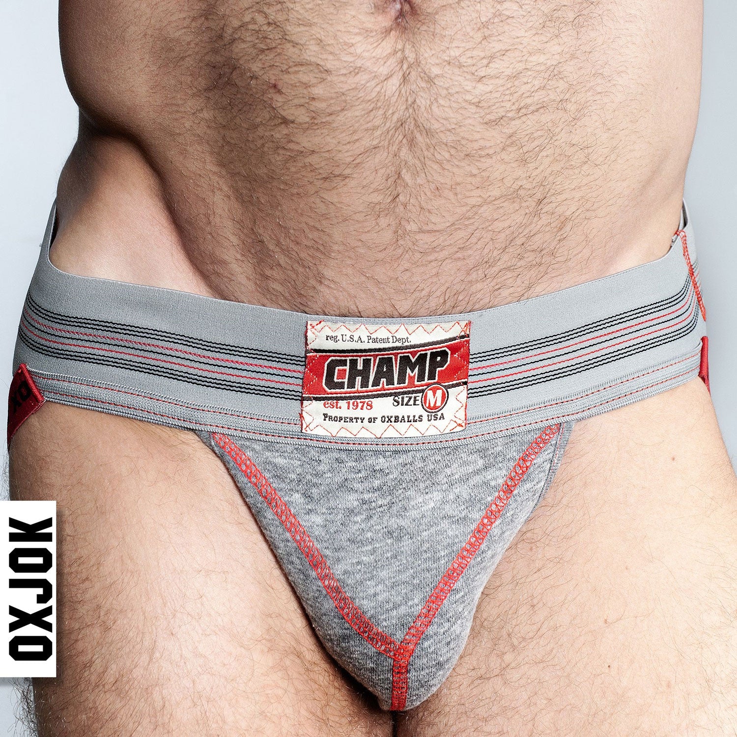 Champ Vintage Sweatshirt Jockstrap Gray Heather - Xl-Lingerie & Sexy Apparel-OXJok-Andy's Adult World